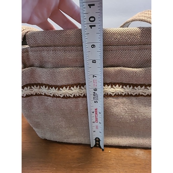 Vintage TOBY WESTON USA Cream Tan‎ CANVAS Bohemian California - Picture 15 of 15